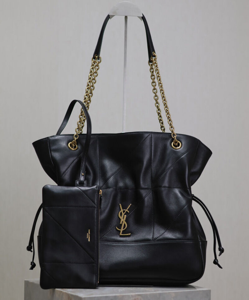 Saint Laurent Jamie 4.3 Sheepskin Tote Bag Black
